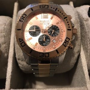 Invicta Pro Diver Stainless Steel and Rose Gold